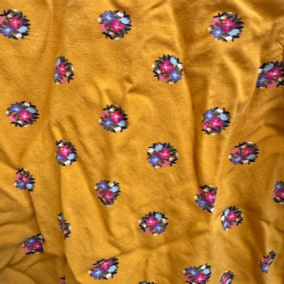 Old Navy 4T Girls Yellow Fall Floral 3/4 Sleeve Dress - Picture 2 of 6